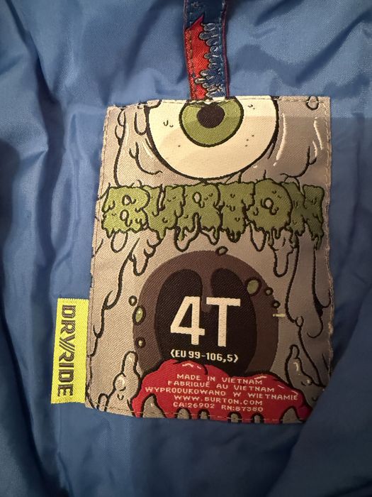Ски гащеризон Burton  размер 4Т ,подходящ за дете от 04-06 години