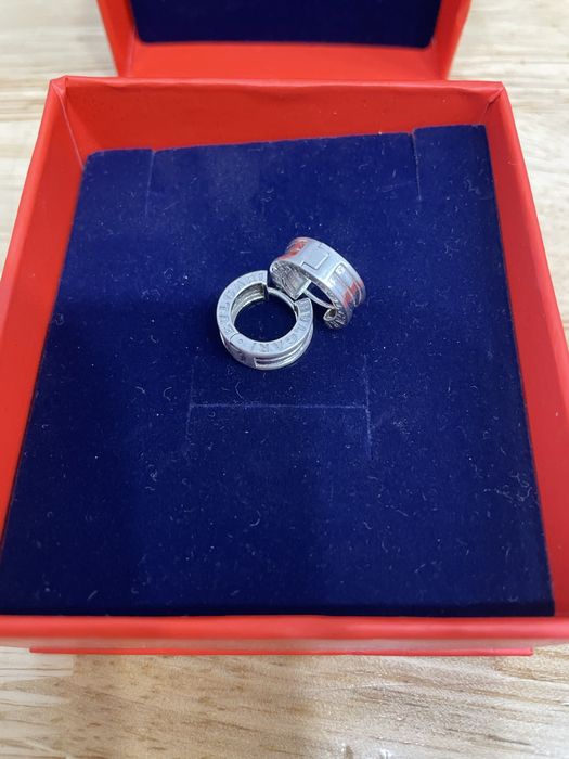 Серебрянные серьги Bvlgari