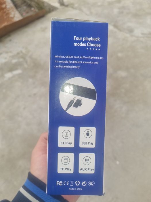 LED часы будильник с Bluetooth колонкой и беспроводной зарядкой