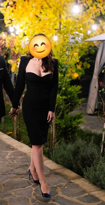 Rochie midi neagra