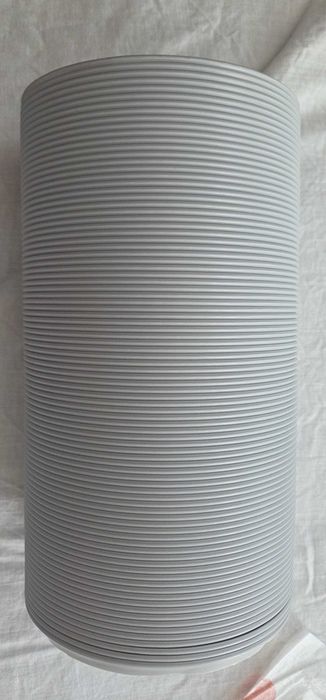 Тръба за климатик, Bedee, Изпускателна, 150 мм, бяла, 150 см