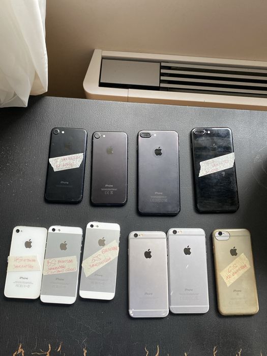 Iphone 4s, 5 s, 6, 6s ,7 , 7 plus -заключени и отключени