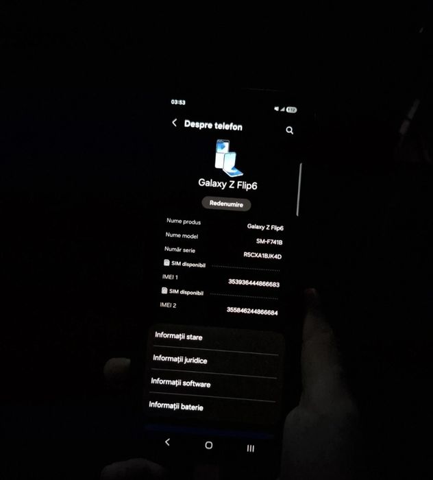Samsung Galaxy flip 6 albastru