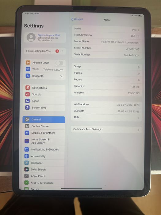 IPad Pro 11’ (3rd Generation) 128GB Apple Pencil