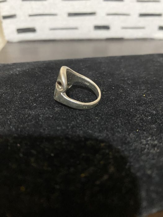 Сребърен пръстен със седеф