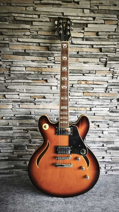 Chitară semi-acustică VGS ES-335 „MUSTANG VSH-120” Vintage Sunburst - GARANTIE