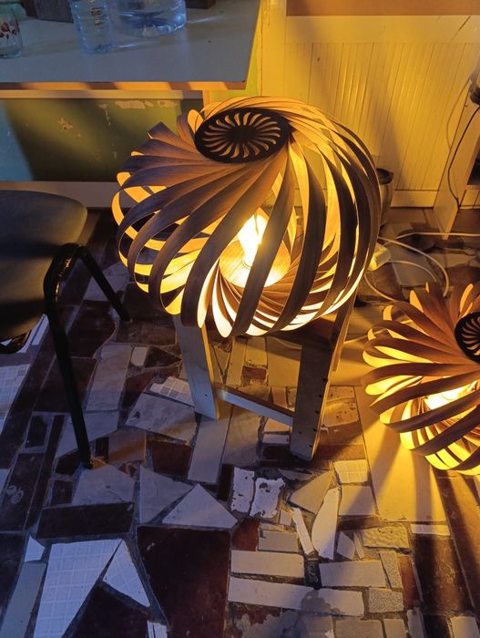 светильники из натурального дерева