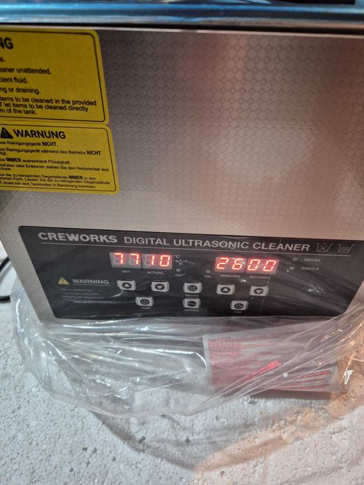 Curatitor Ultrasonic CREWORKS 3L - Incalzire & Timer - Negru