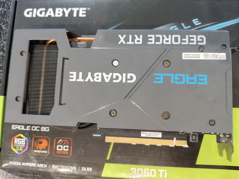 Продам 3060ti gygabate eagle OC 8gb