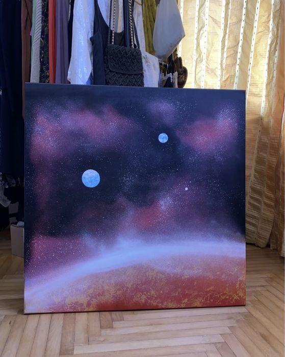 Tablou pictura pe panza 1x1m