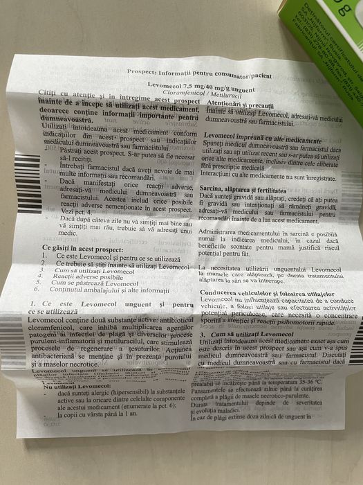 Levomecol cicatrizant