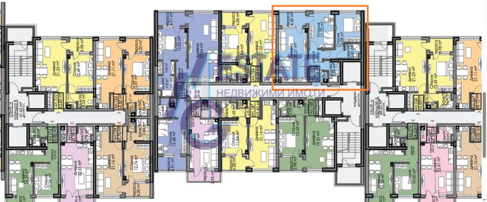 Тристаен Апартамент В Кв Азимут, Бургас