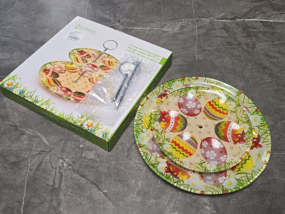 Стъклена чиния за яйца, Великденска