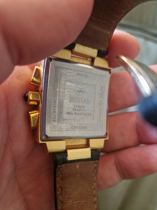 Позолоченные часы Jovial