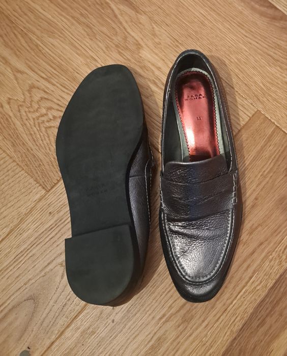 Mocasini Zara Argintiu