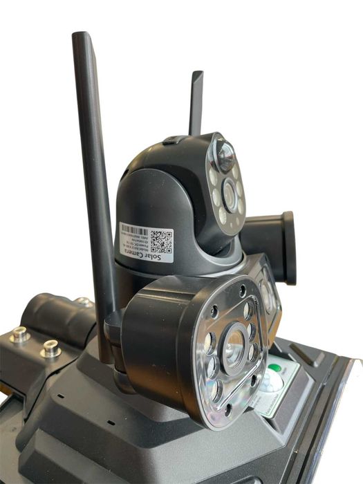 Комплект градинска соларна лампа 450W и охранителна IP камера 2х12MP