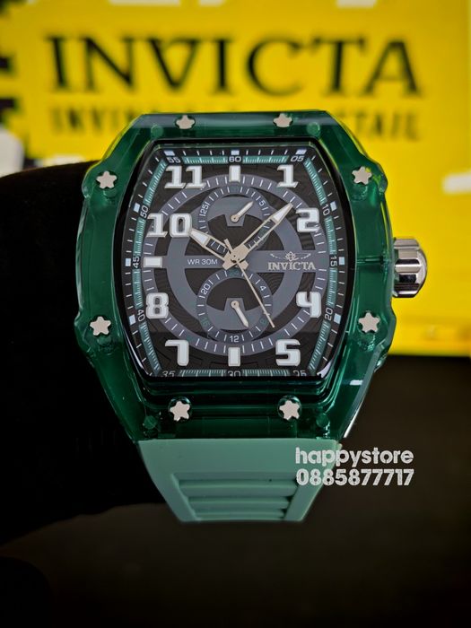 INVICTA Cyclone green 49 mm, Инвикта нов ръчен часовник