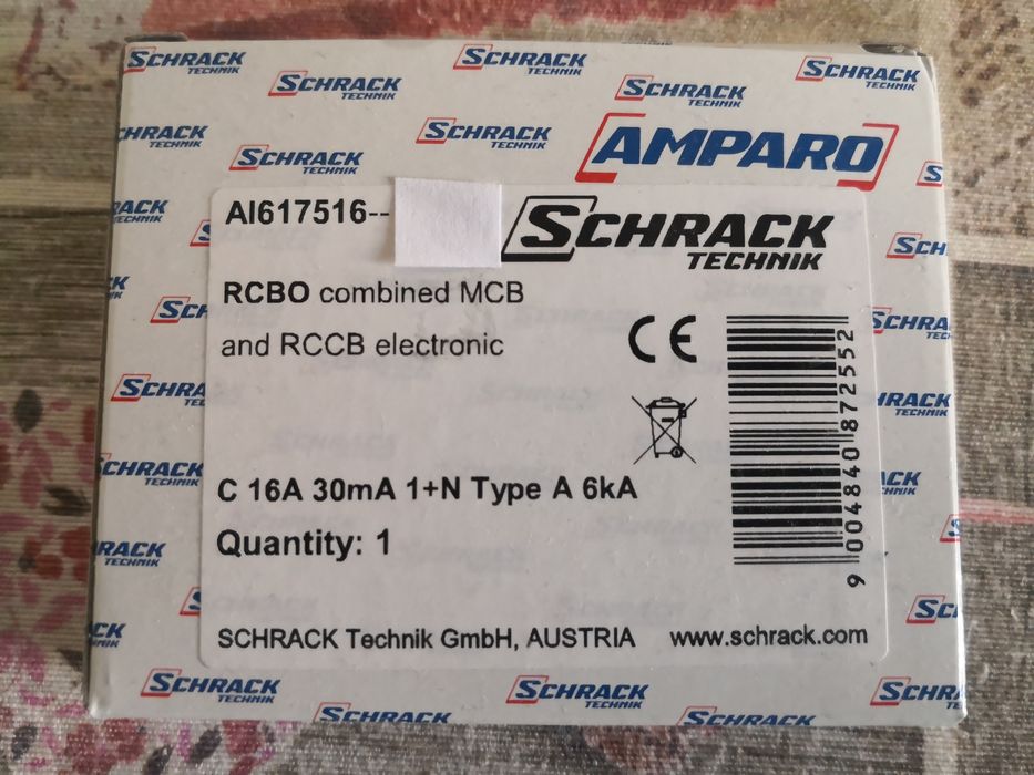 Siguranta cu diferențial RCBO 16a