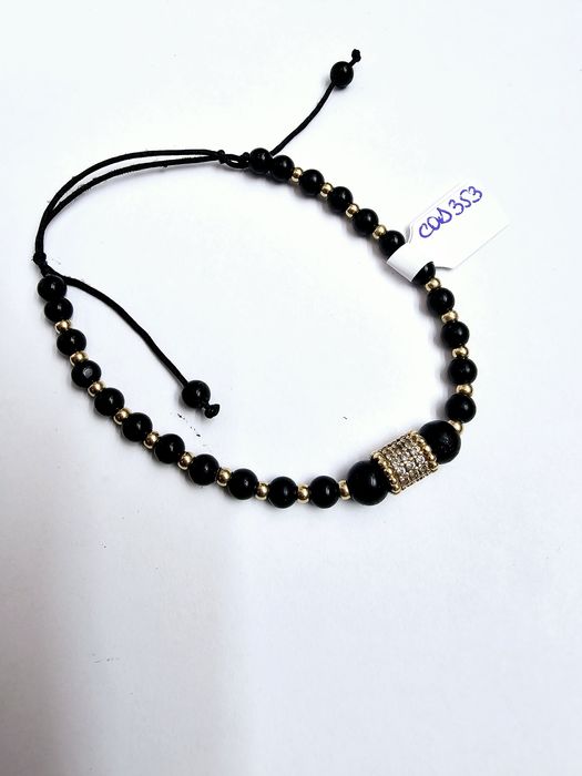 Vand bratara cu bile din aur 14 k 1.4 g cod 353