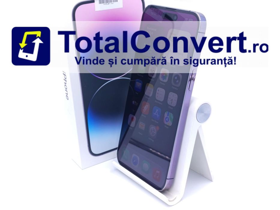 Apple iPhone 14 Pro Max 128GB Deep Purple, Garantie 24 luni | #D93487