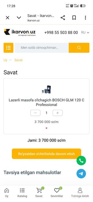 Lazer meter Bosch 120 original