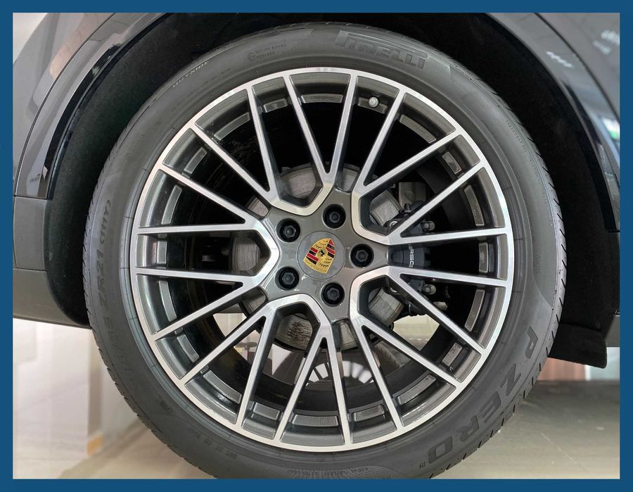 Set 4 capace jante aliaj Porsche Macan 65mm 95B601150 - gri inchis