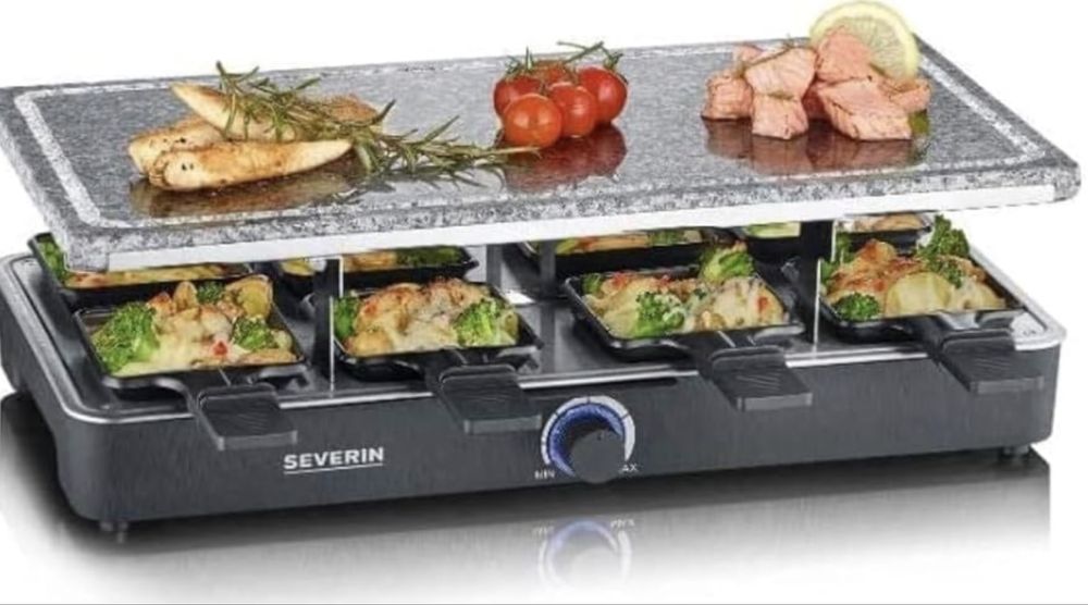 Grătar pentru petreceri Severin Raclette cu piatră naturală