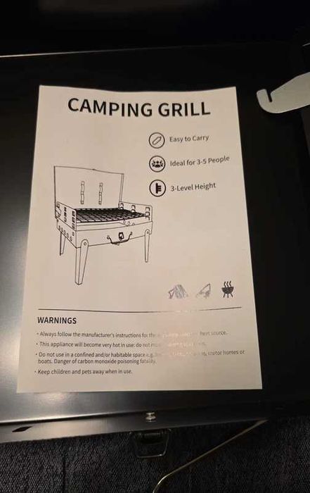 Gratar camping, pliabil
