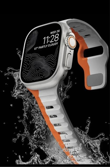 Curea Bratara metalica neagra Apple Watch 1-9, SE. Ultra, 42-49mm