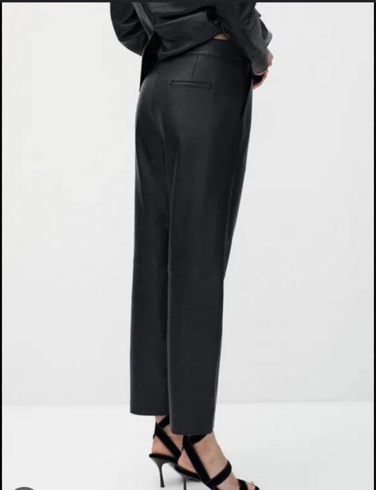 Кожаные брюки Massimo dutti