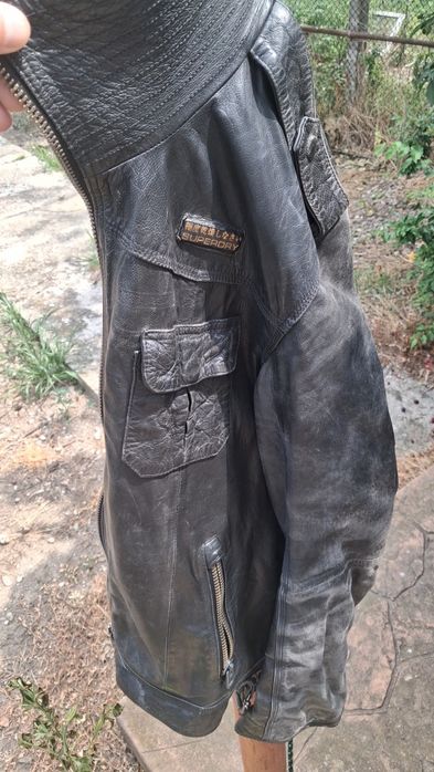 Geaca piele SUPERDRY