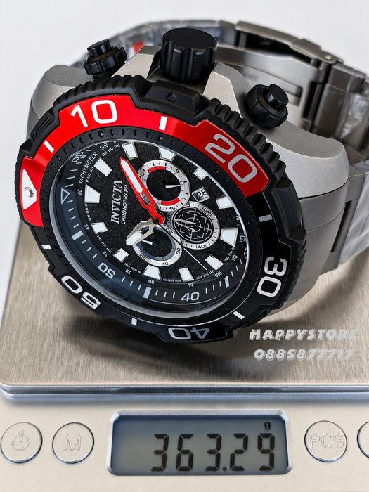 INVICTA Commandor Titanium Red 71 mm, Инвикта нов мъжки часовник