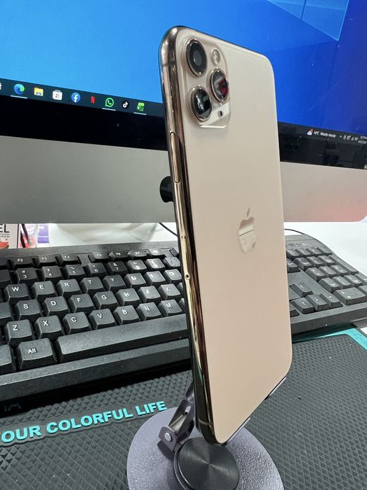 iPhone 11 Pro Max 64GB Gold 10/10 100% Baterie 12 13 14 15 16 Plus Mini Samsung S20 S21 S22 S23 S24 S25 Ultra Plus FE A25 A34 A35 A36 A54 A55 A56