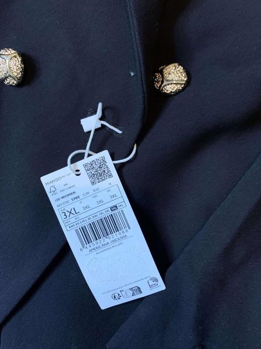 Sacou  superb negru-3XL