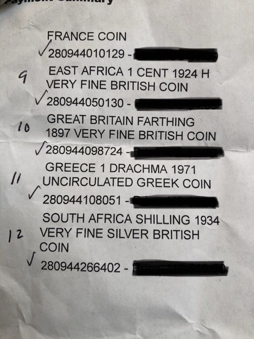 Набор из 12 монет. Разные года.