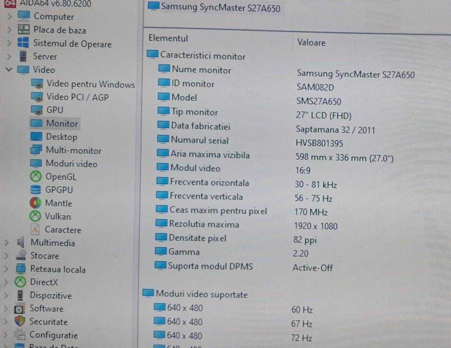 Monitor Samsung si Philips de 27”
