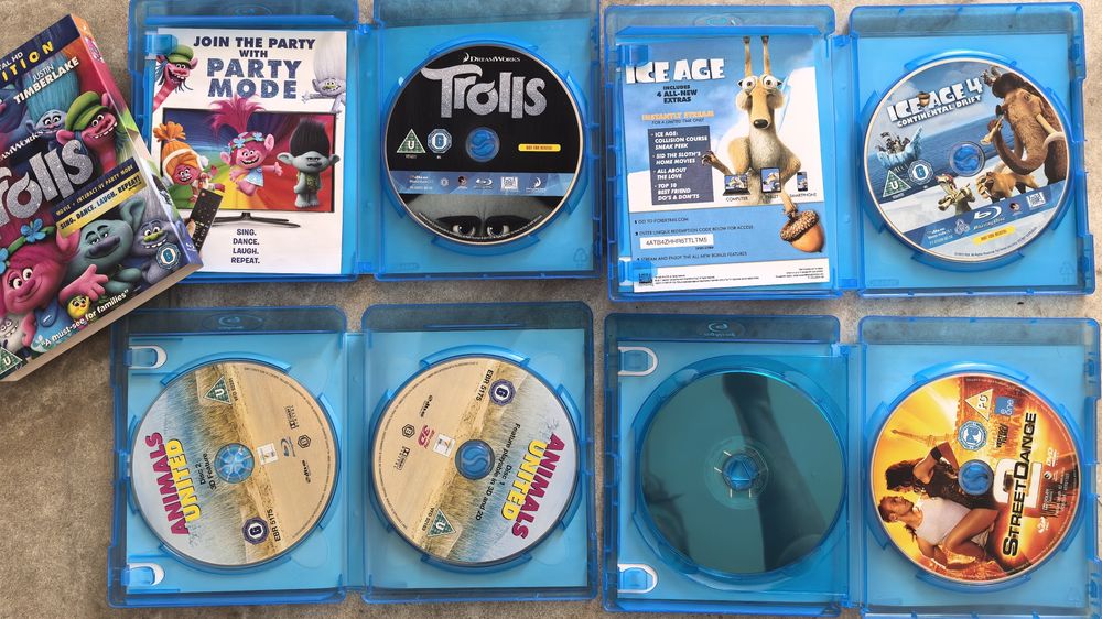 Комплект от 4 Блу рей /Не ДВД/ детски филми