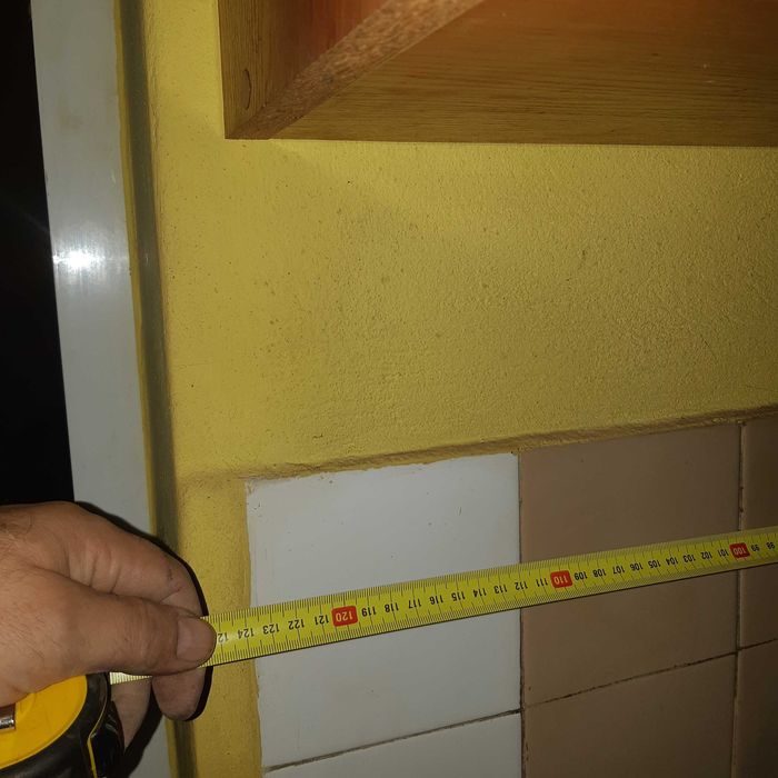 Ъглов кухненски шкаф-три секции