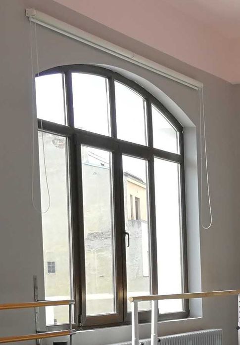 RULOU geam, jaluzea/perdea opaca OFF WHITE 2 bucati