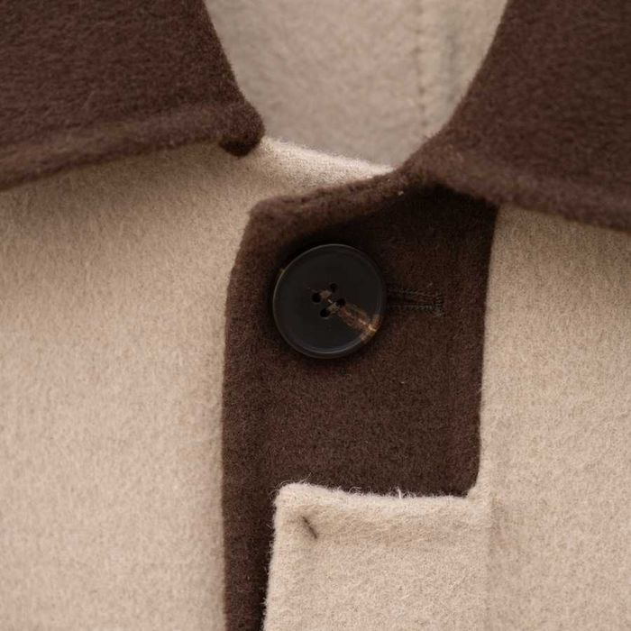 шерстяное пальто из сращенной шерсти