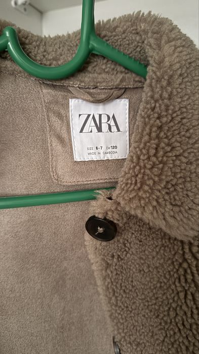 Дубленка ZARA, 6-7 лет , см 120