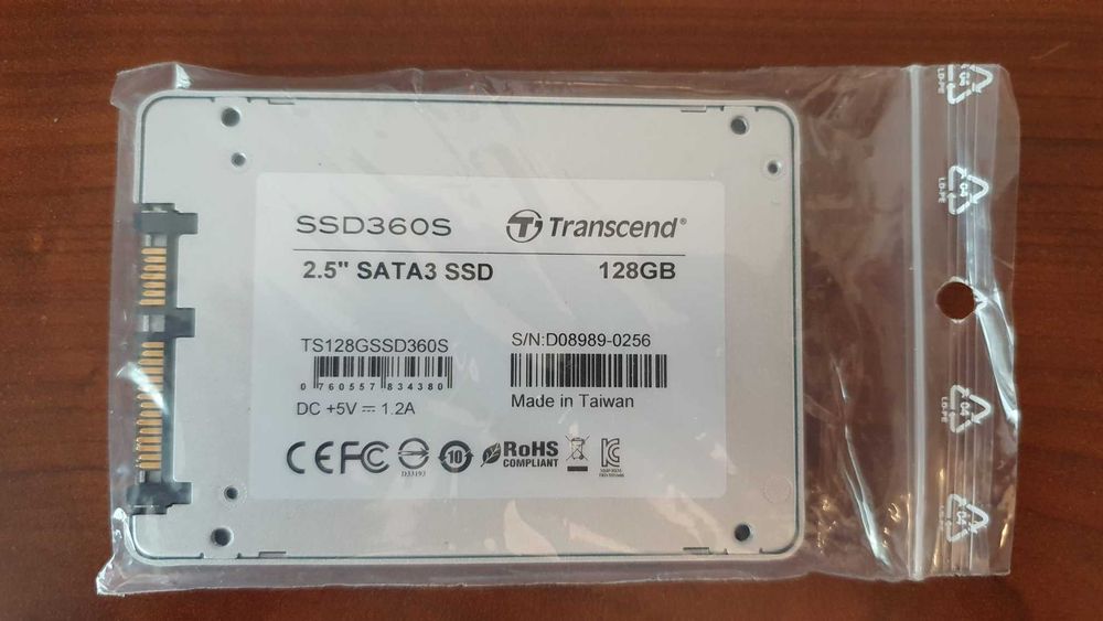 Transcend SSD360S – 128GB – 2.5" SATA3 – impecabil, cu ambalaj original