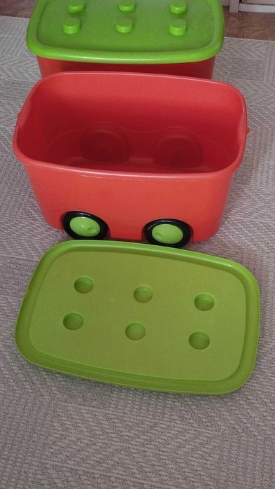 Ящик для игрушек, пластмассовый