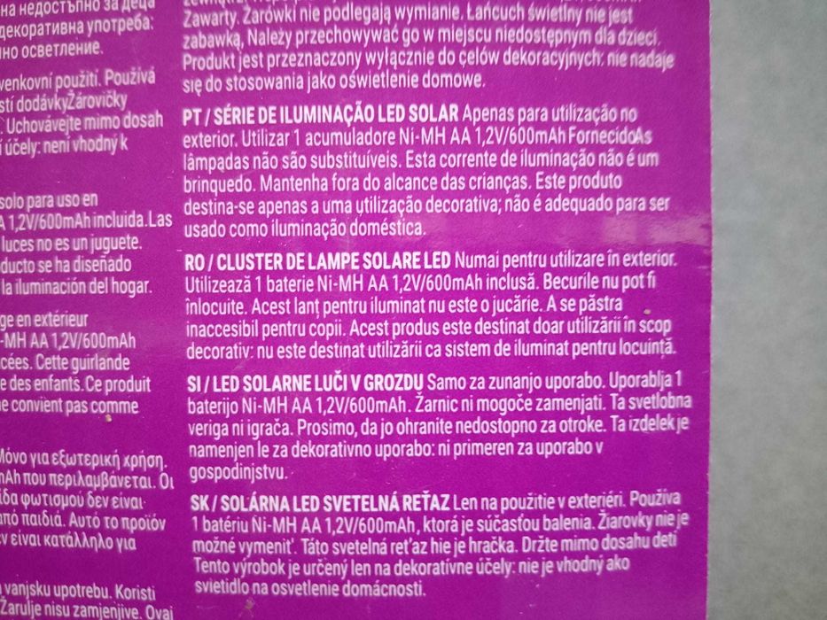 Instalatie solara pentru exterior,100 led-uri, alb cald sau multicolor