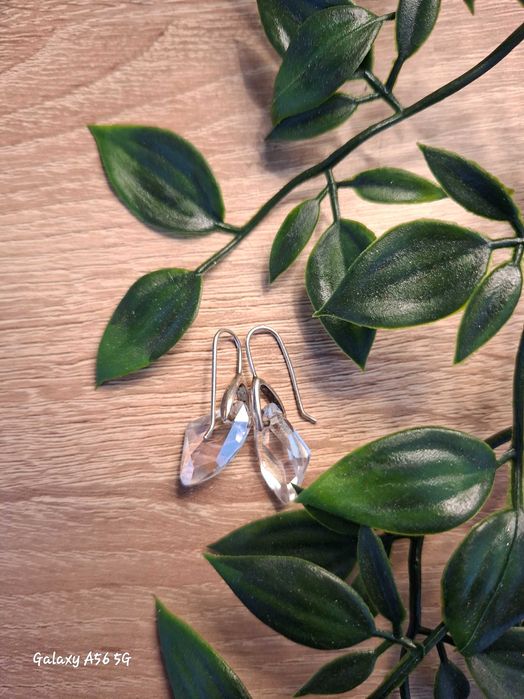 Сребърни обеци със Swarovski камъни