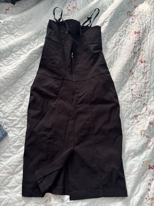 Дамска черна къса рокля