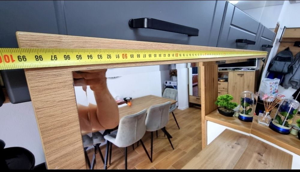 Oglindă Interior 99cm x 64cm pe Suport PAL-Stejar