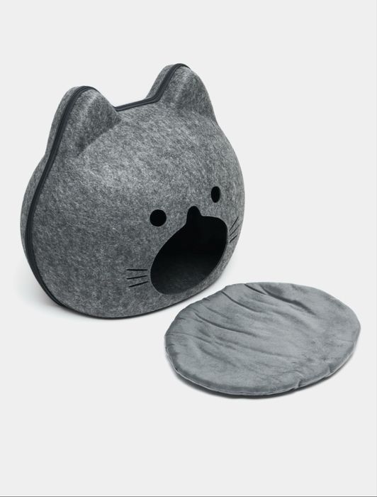 Домик доя кошек из войлочного материала