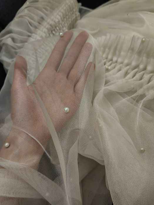 Тюль с бусинами 2*5 метров