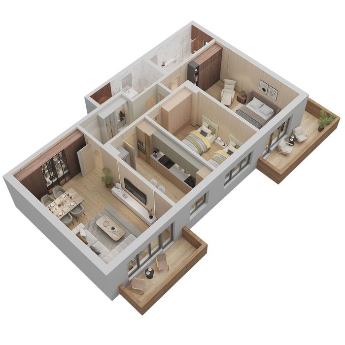 Randament excelent la 3 Camere 101.50 mp locatie Premium zona Coresi — fotografia 1